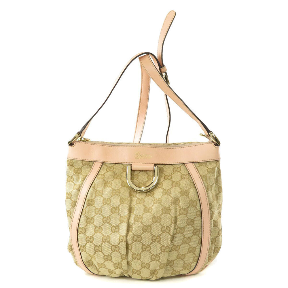 Gucci pink bag Monogram beige shoulder Abbey GG - Picture 11 of 11